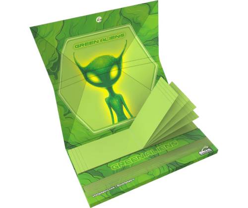 Snail Συλλεκτικά Χαρτάκια «Συλλογή Green Aliens» - Design #4 | KS Slim & Tips - Τιμή: 2,95€