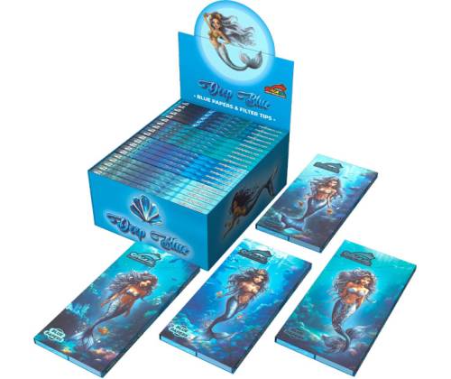 Snail Συλλεκτικά Χαρτάκια «Συλλογή Deep Blue» - Design #1 | KS Slim & Tips - Τιμή: 2,95€