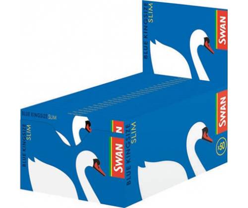 SWAN Χαρτάκια Μπλε King Size Slim - Τιμή: 0,50€