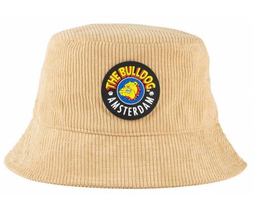 The Bulldog Amsterdam Καπέλο Bucket Badge Μπεζ - Original Cap Beige - Τιμή: 22,90€