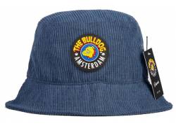 The Bulldog Amsterdam Καπέλο Bucket Badge Μπλε - Original Cap Navy Blue