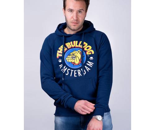 The Bulldog Amsterdam Φούτερ Original Hoodie Navy Blue - Τιμή: 49,90€