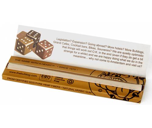 The Bulldog Χαρτάκια - Ακατέργαστο 33φ. - King Size Slim 50τεμ. - Τιμή: 60,00€