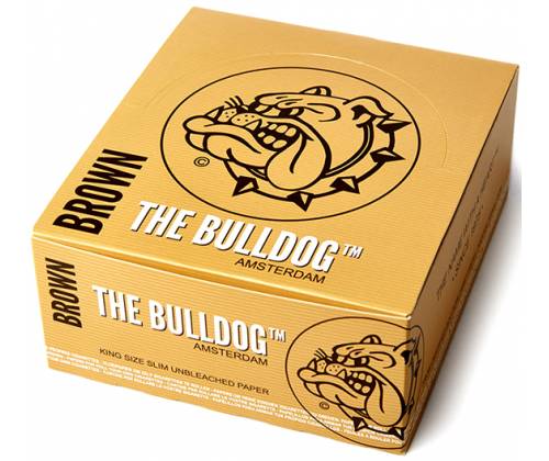 The Bulldog Χαρτάκια - Ακατέργαστο 33φ. - King Size Slim 50τεμ. - Τιμή: 60,00€