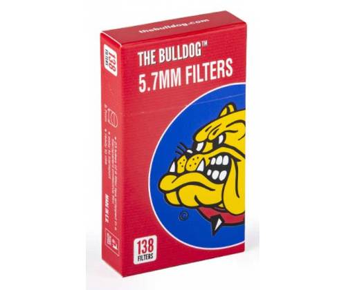The Bulldog Φιλτράκια σε κουτί Κόκκινο - Extra Slim 5.7mm - Τιμή: 1,50€