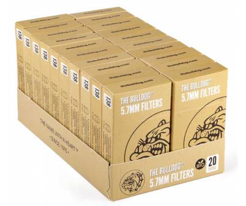 The Bulldog Φιλτράκια σε κουτί Natura - Extra Slim 5.7mm 20τεμ. - Τιμή: 30,00€