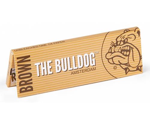 The Bulldog Χαρτάκια - Ακατέργαστο Brown 50φ. 1¼ - 25τεμ. - Τιμή: 25,00€