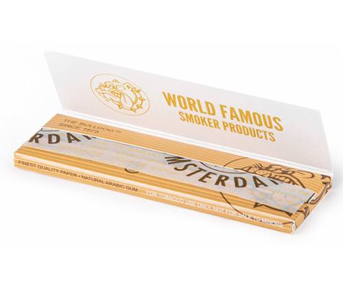 The Bulldog Χαρτάκια - Ακατέργαστο Brown 50φ. 1¼ - 25τεμ. - Τιμή: 25,00€