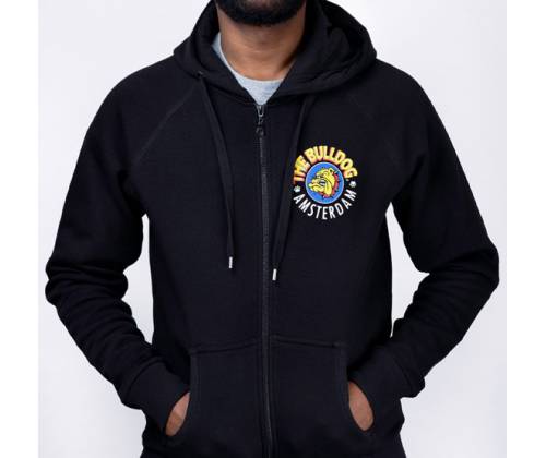 The Bulldog Amsterdam Φούτερ Original Zoodie με Φερμουάρ - Black -  Price: 64,90€