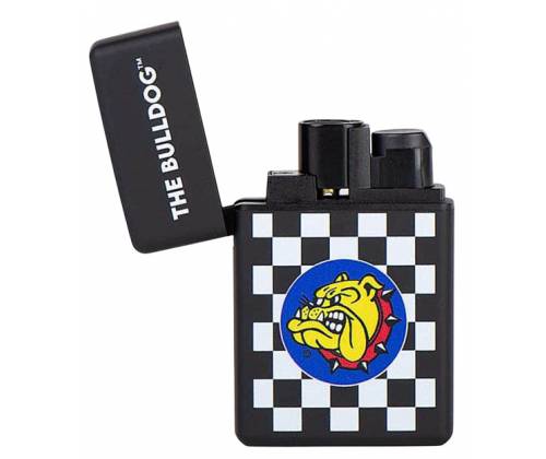 The Bulldog Amsterdam X-Zentas JetFlame Αντιανεμικός Αναπτήρας - Checkered (Black) - Τιμή: 6,20€