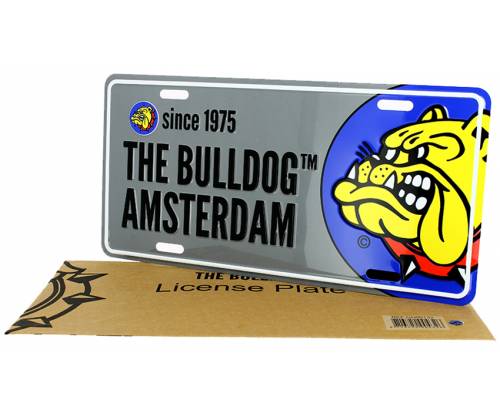 The Bulldog Amsterdam License Plate - Silver -  Price: 10,00€