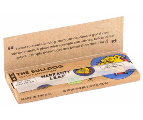 The Bulldog Χαρτάκια 50φ. - Natural - 1¼ 18τεμ. - Τιμή: 18,90€