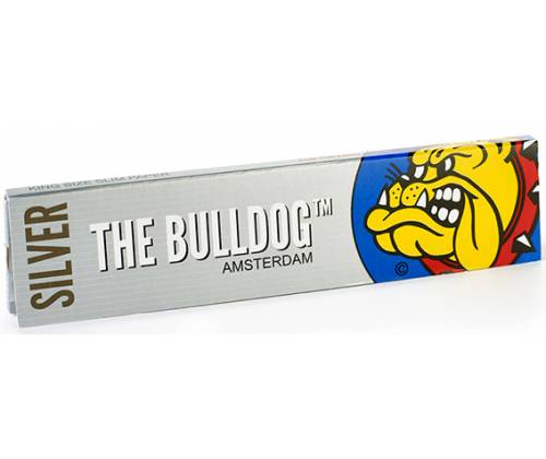 The Bulldog Χαρτάκια - Ασημί 33φ. - King Size Slim - Τιμή: 1,20€