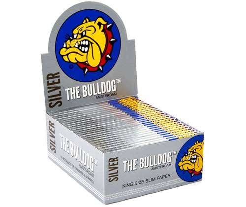 The Bulldog Χαρτάκια - Ασημί 33φ. - King Size Slim 50τεμ. - Τιμή: 60,00€