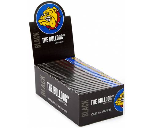 The Bulldog Rolling Papers - Black - 1¼ 50pcs -  Price: 50,00€