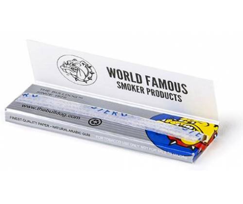 The Bulldog Χαρτάκια - Ασημί 50φ. - Regular Size - Τιμή: 0,50€