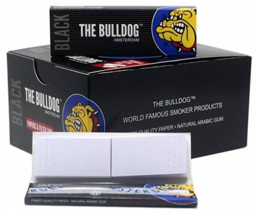 The Bulldog Χαρτάκια - Μαύρο 50φ. - 1¼ + Tips 24τεμ. - Τιμή: 31,20€