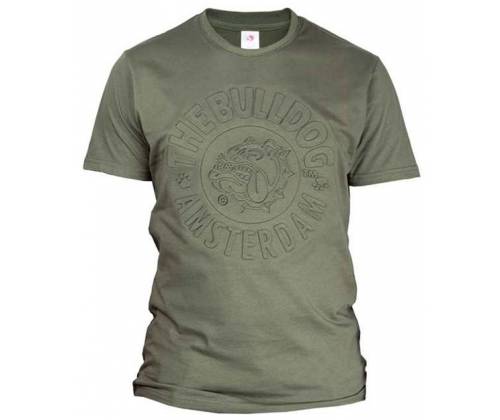 The Bulldog Amsterdam Μπλουζάκι Original Embossed Army Green - Τιμή: 28,90€