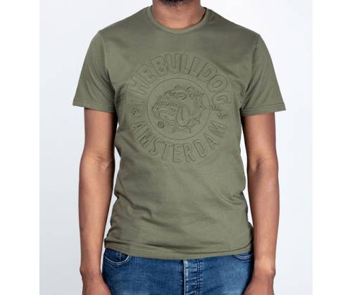 The Bulldog Amsterdam Μπλουζάκι Original Embossed Army Green - Τιμή: 28,90€