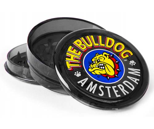 The Bulldog Amsterdam Grinder Διάφανο Πλαστικό Μαύρο 60mm - 3 Parts - Τιμή: 5,00€