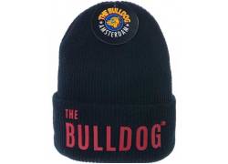 The Bulldog Amsterdam Σκούφος Μαύρο Κόκκινο - Winter Beanie Black Red