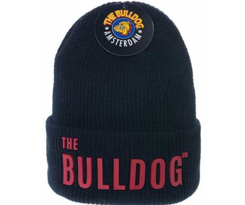 The Bulldog Amsterdam Beanie Black Red - Winter Beanie Black Red -  Price: 19,90€