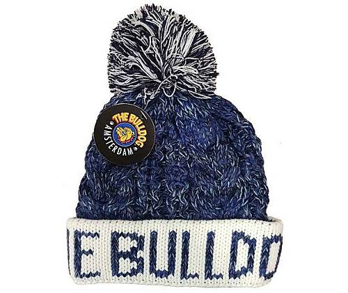 The Bulldog Amsterdam Beanie - Winter Beanie Blue White -  Price: 19,90€