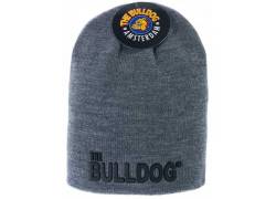 The Bulldog Amsterdam Σκούφος Μαύρο Γκρι - Winter Beanie Black Grey