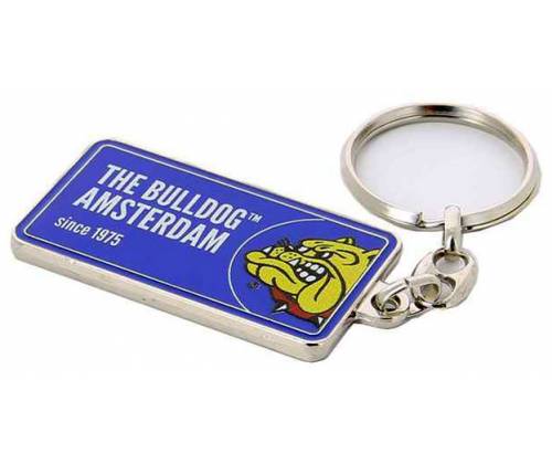 The Bulldog Amsterdam Metal Keychain - Blue -  Price: 4,90€