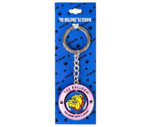 The Bulldog Amsterdam Μεταλλικό Μπρελόκ Ροζ - Keychain Flip Logo Design Pink -  Price: 5,40€