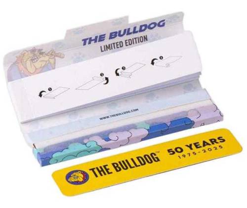 The Bulldog Rolling Papers - 50 Years Limited Edition King Size Slim & Tips -  Price: 1,90€