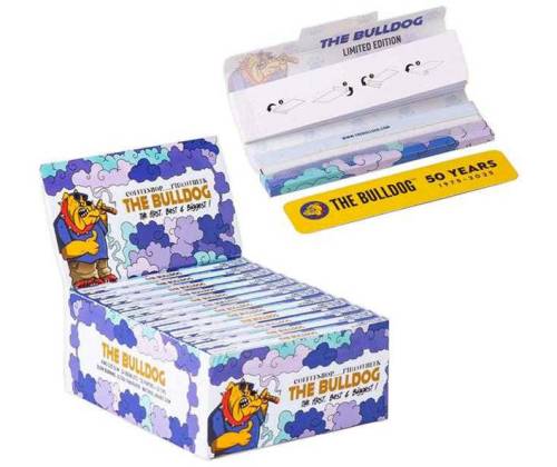 The Bulldog Rolling Papers - 50 Years Limited Edition King Size Slim & Tips -  Price: 1,90€