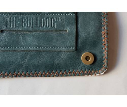 The Bulldog Amsterdam Tobacco Case PU Leatherette - Petrol -  Price: 12,50€