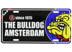 The Bulldog Amsterdam License Plate - Μαύρο