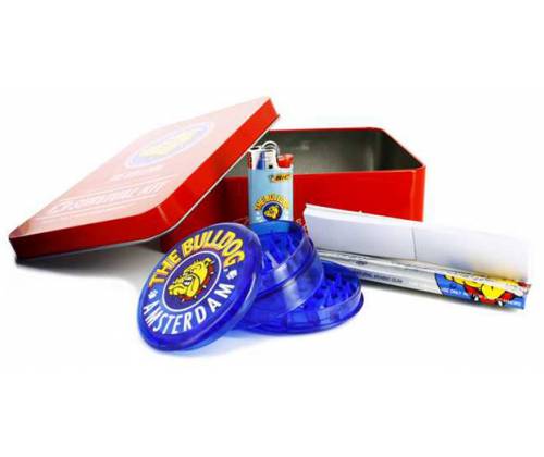 The Bulldog Amsterdam Survival Kit Κόκκινο με Χαρτάκια - 10x14cm - Τιμή: 9,90€