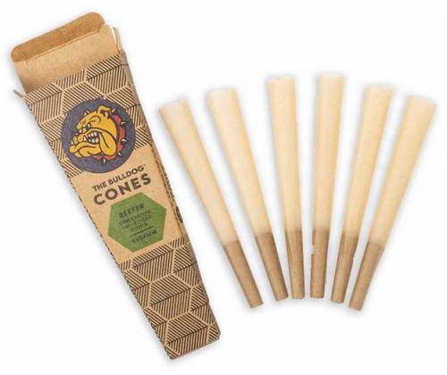 The Bulldog Unbleached cone - Reefer 84mm - 6pcs -  Price: 1,80€