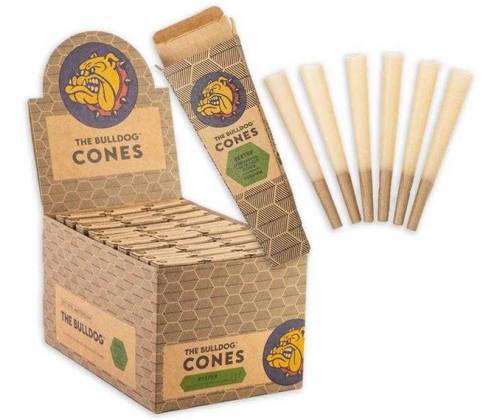 The Bulldog Unbleached cone - Reefer 84mm - 6pcs -  Price: 1,80€
