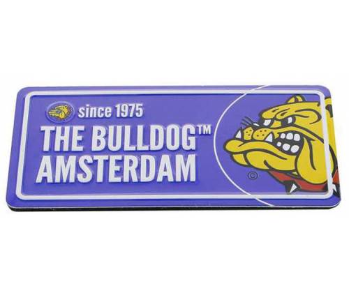 The Bulldog Amsterdam Decorative Magnet - Licenceplate Blue (8x4cm) -  Price: 2,70€