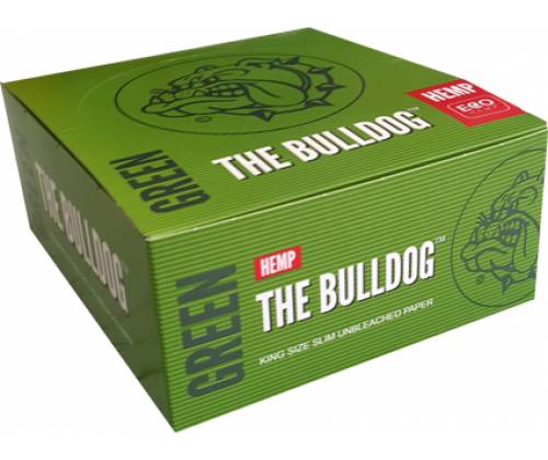 The Bulldog Χαρτάκια - Eco Hemp 33φ. - Green - King Size Slim - 50τεμ. - Τιμή: 60,00€