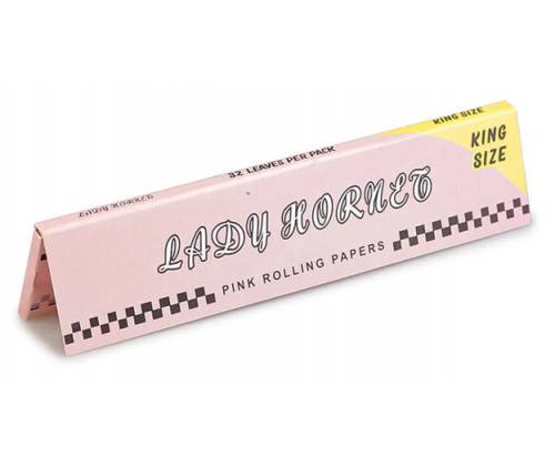 Lady Hornet Χαρτάκια Pink - King Size Slim 50φ. - Τιμή: 1,10€