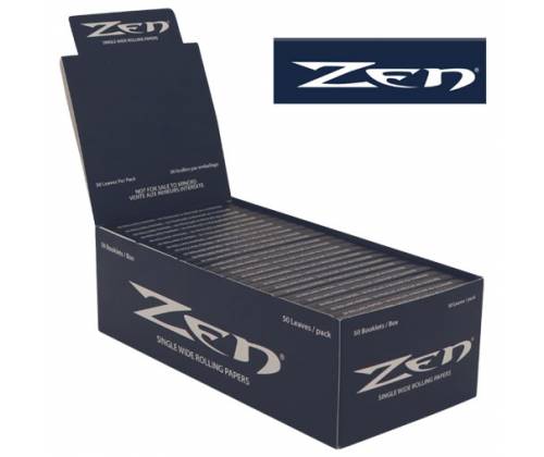 Zen Χαρτάκια Blue - Organic Hemp 50φ. - Single Wide - Τιμή: 0,40€