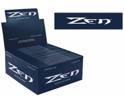 Zen Χαρτάκια Blue - Organic Hemp 32φ.- King Size 50τεμ. - Τιμή: 30,00€