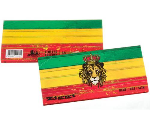 Ziggi URS Χαρτάκια - Rasta Lion - King Size Slim με Τζιβάνες - Limited Edition 22τεμ. - Τιμή: 46,20€