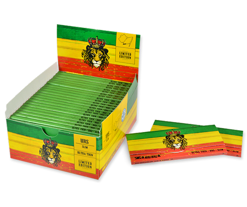 Ziggi URS Χαρτάκια - Rasta Lion - King Size Slim με Τζιβάνες - Limited Edition 22τεμ. - Τιμή: 46,20€