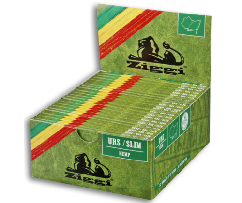 Ziggi URS Χαρτάκια - Hemp King Size Slim με Τζιβάνες 22τεμ. - Τιμή: 46,20€