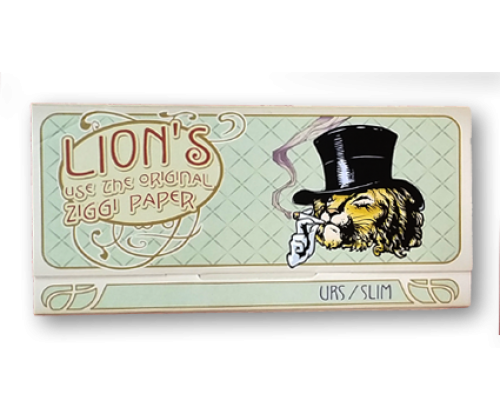 Ziggi URS Χαρτάκια - Smoking Lion King Size Slim με Τζιβάνες - Τιμή: 2,25€