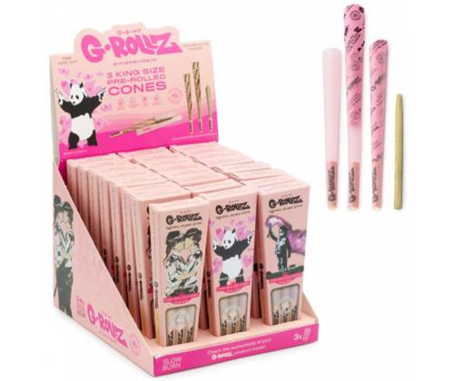 G-Rollz Cone Κώνος Pink - King Size 3τεμ. - Τιμή: 1,60€