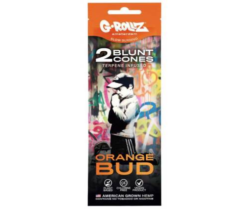 G-Rollz Blunt Wraps Πουρόφυλλα με CBD 42% - Orange Bud 2φ. - Τιμή: 2,90€