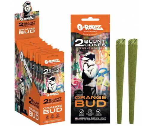 G-Rollz Blunt Wraps Πουρόφυλλα με CBD 42% - Orange Bud 2φ. - Τιμή: 2,90€