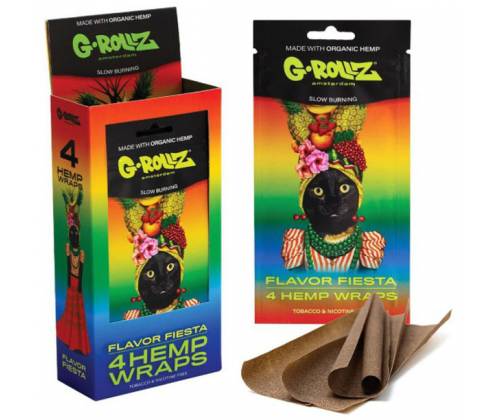 G-Rollz Blunt Hemp Wraps - Flavor Fiesta Multifruit 4f -  Price: 1,80€